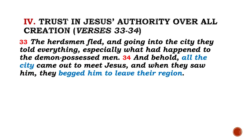 iv trust in jesus authority over all creation