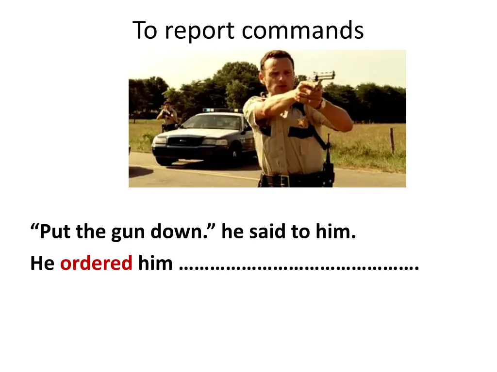 to report commands