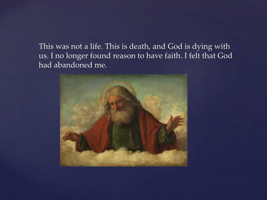 this was not a life this is death