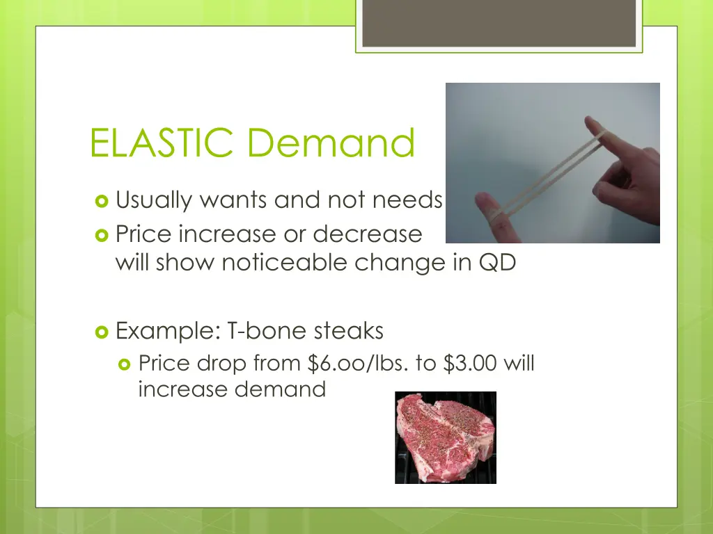elastic demand