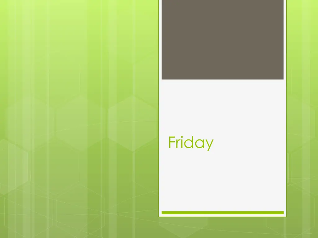 friday