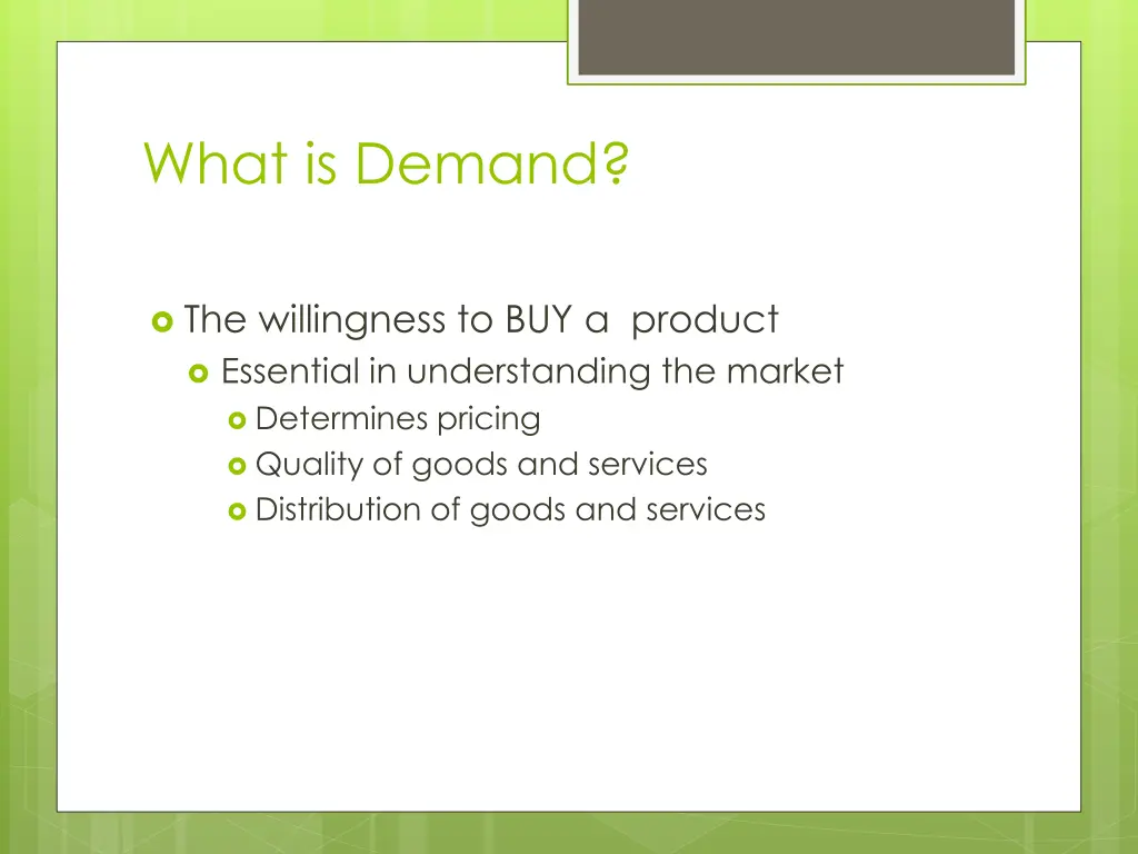 what is demand
