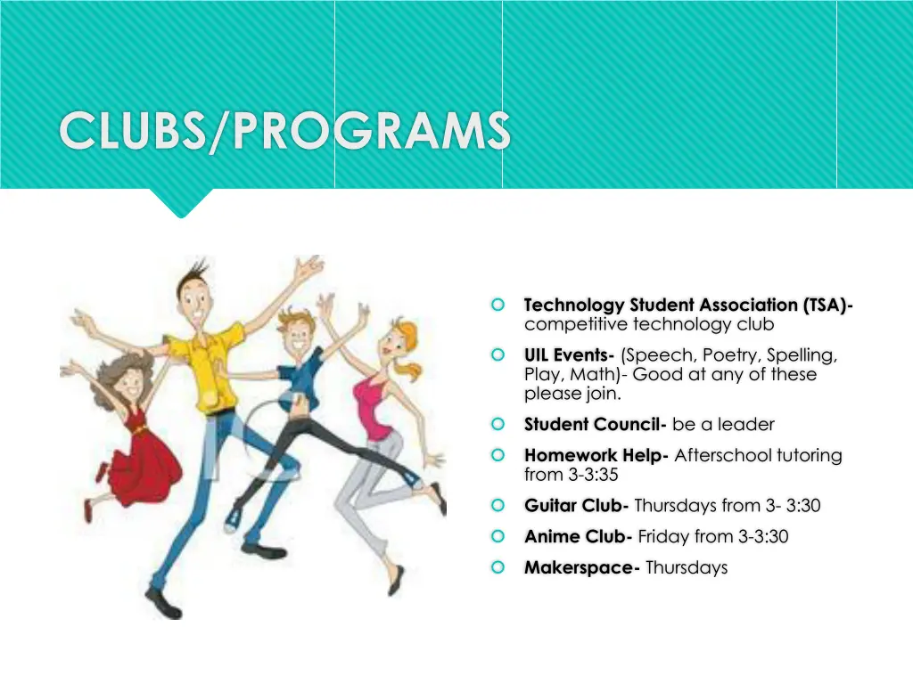 clubs programs
