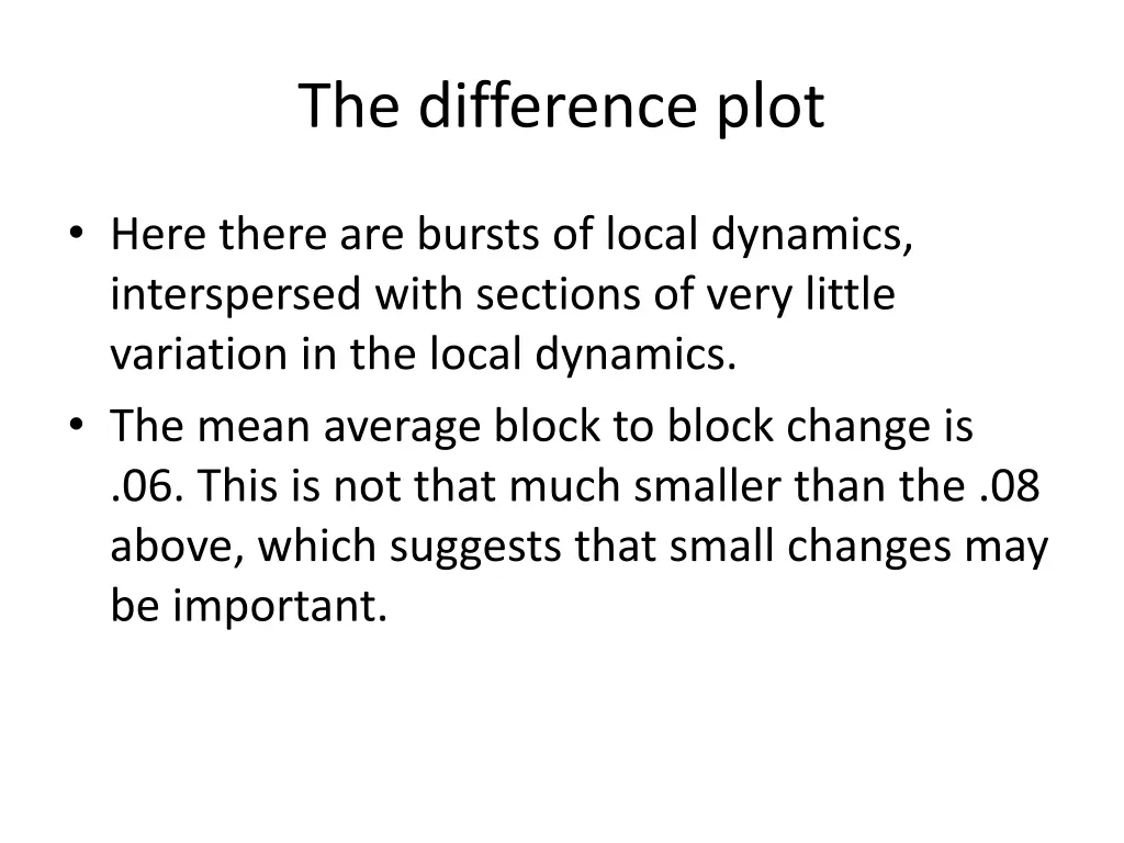 the difference plot 1