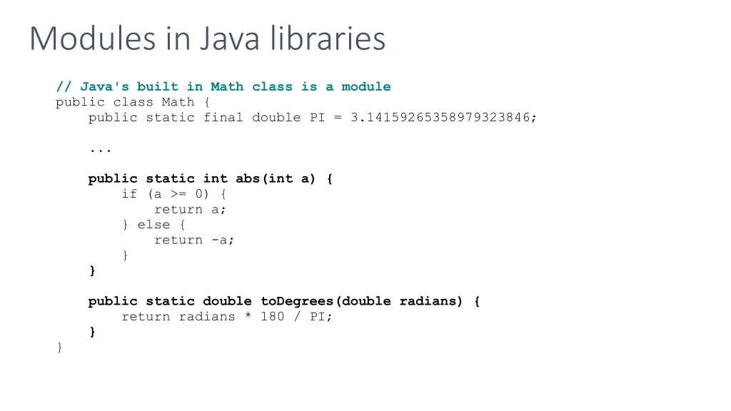 modules in java libraries