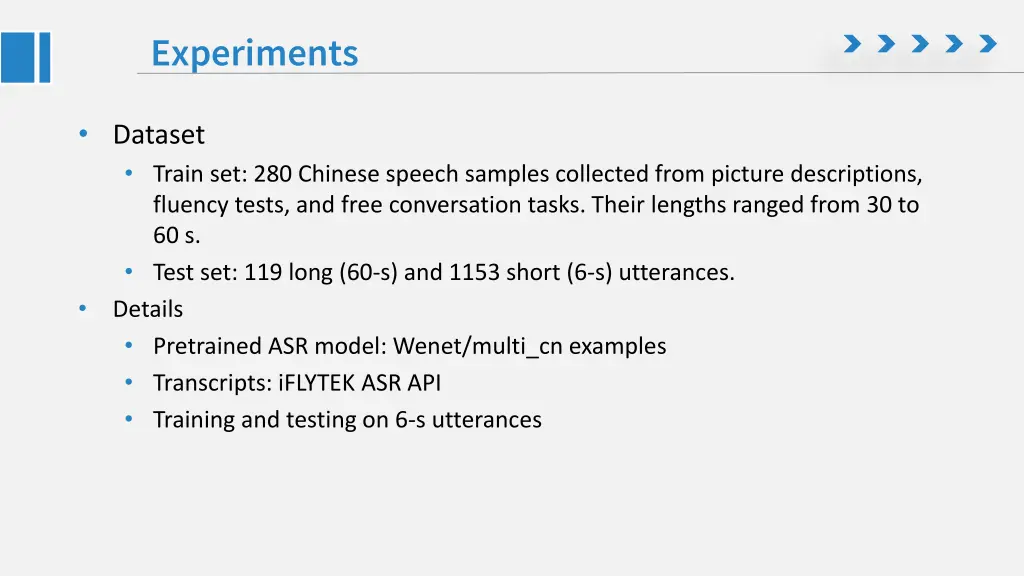 experiments