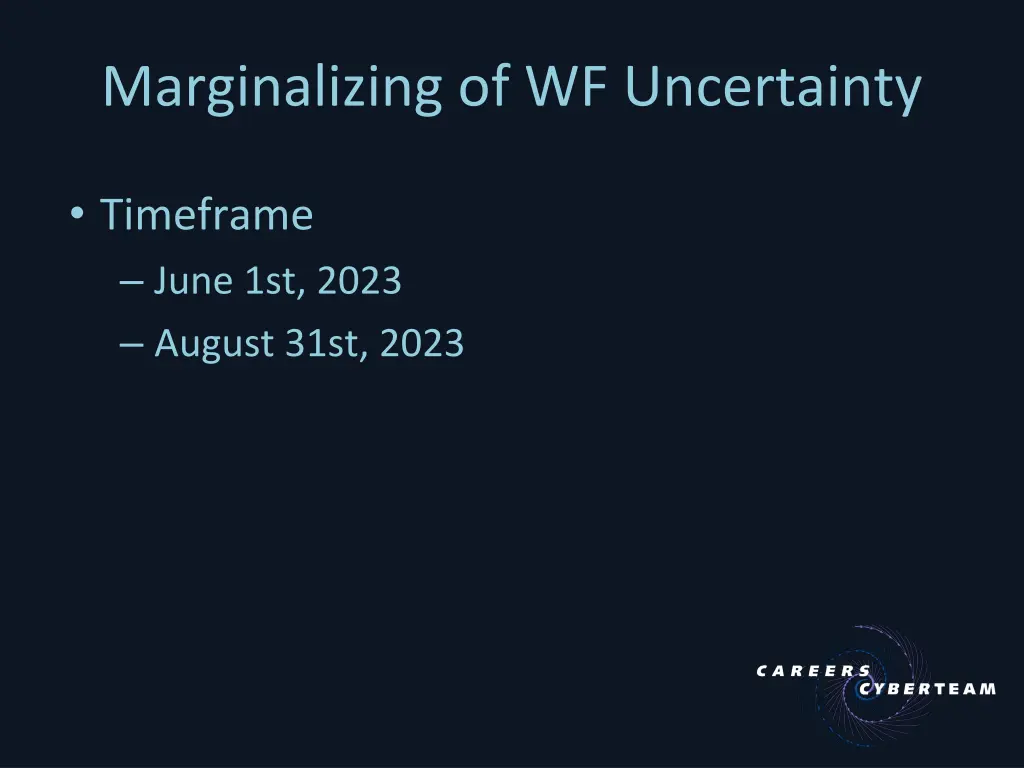 marginalizing of wf uncertainty 1