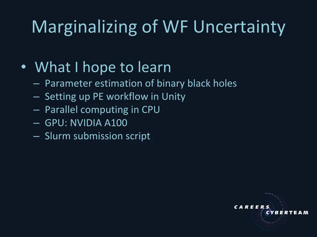 marginalizing of wf uncertainty 2