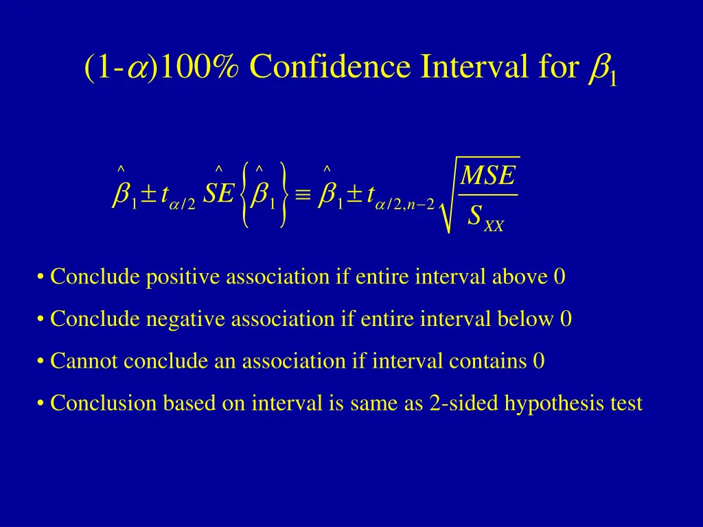 1 100 confidence interval for 1