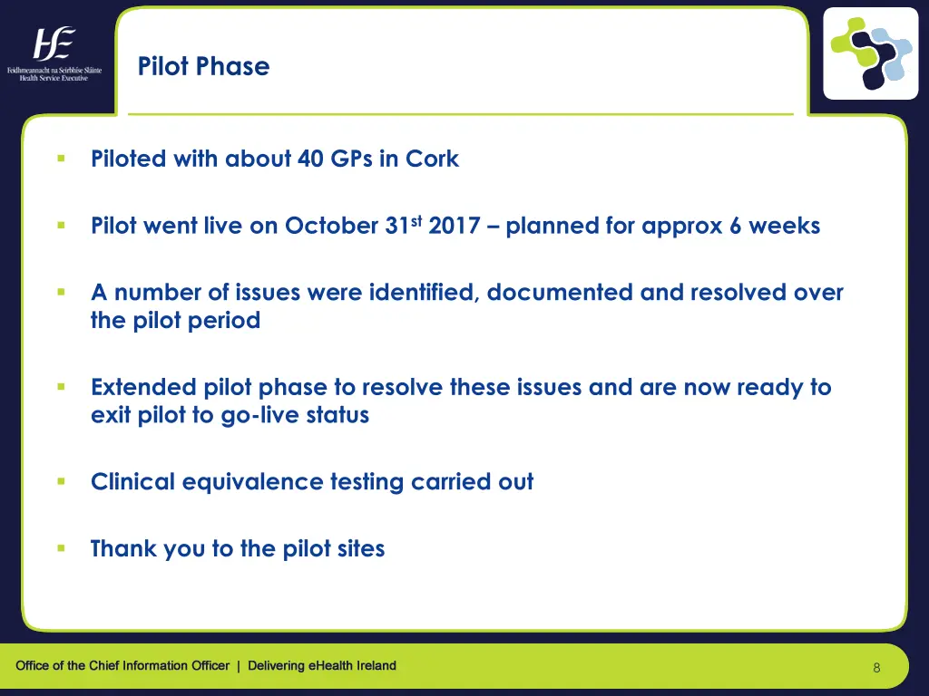 pilot phase