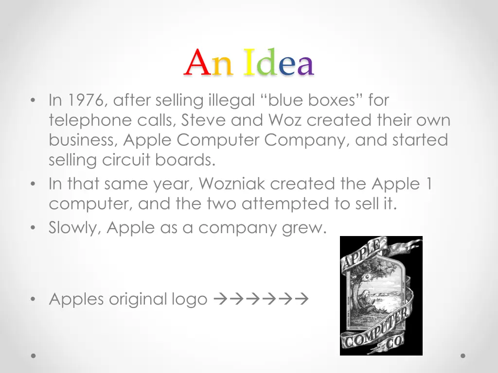 an idea