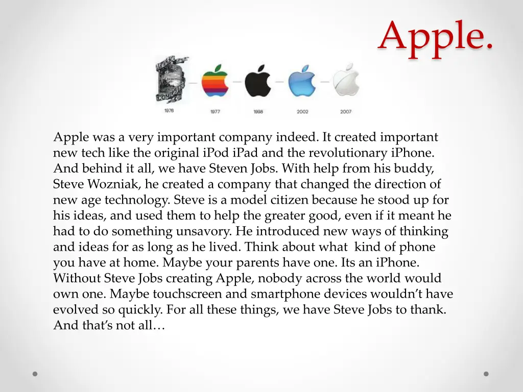 apple