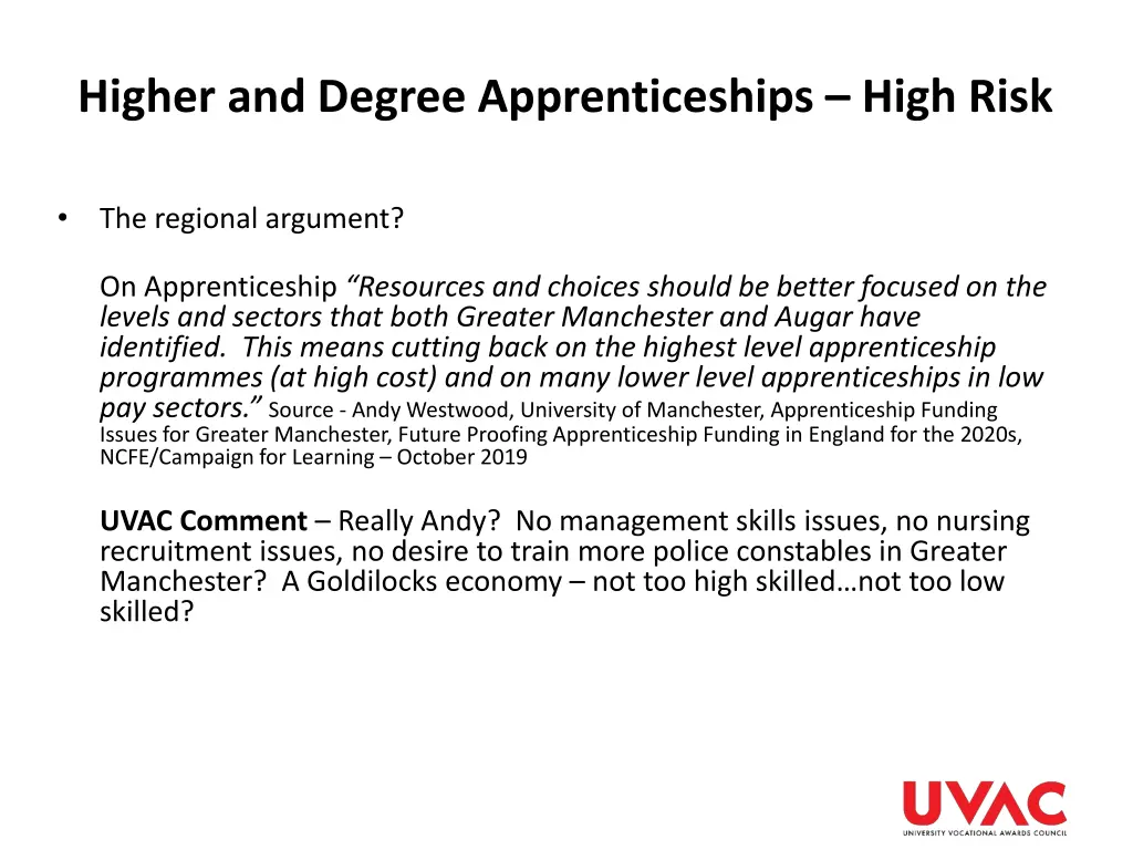 higher and degree apprenticeships high risk 1
