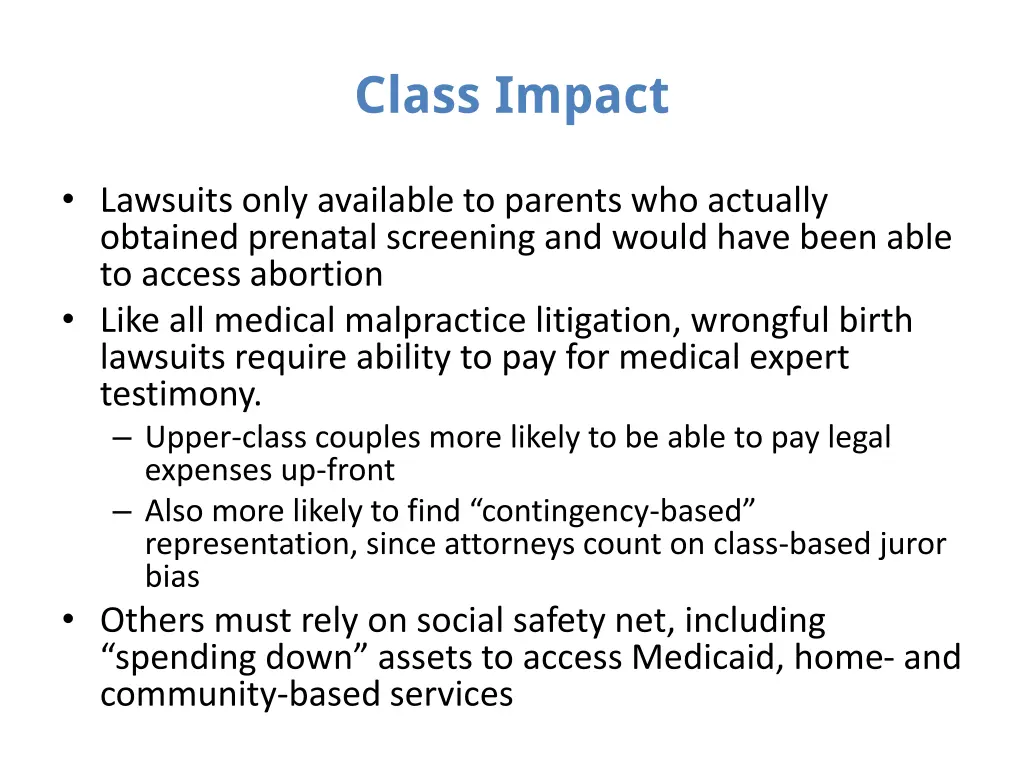 class impact