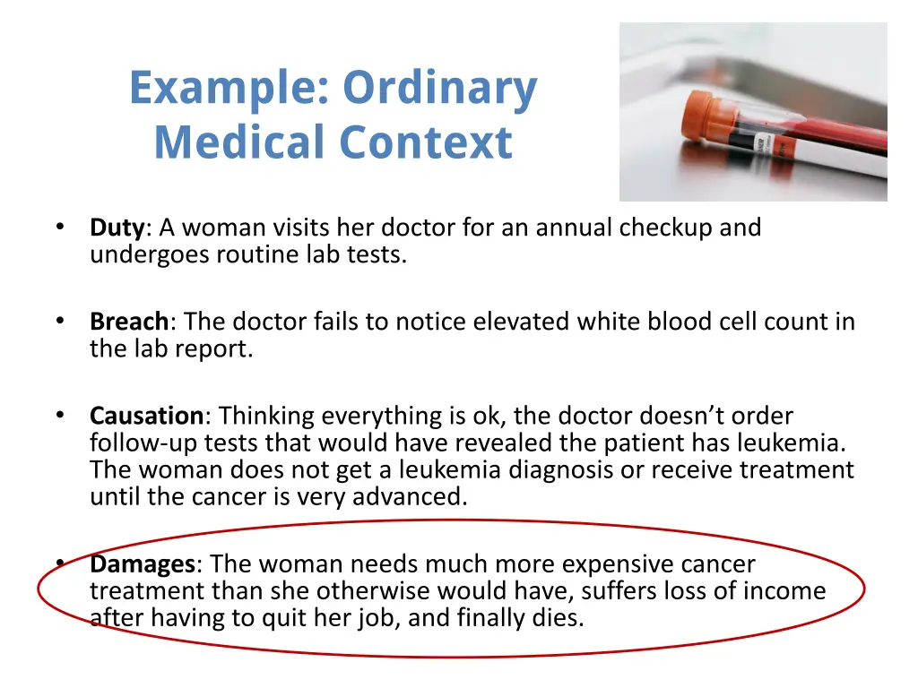 example ordinary medical context