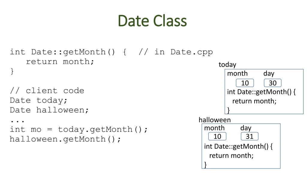 date class date class