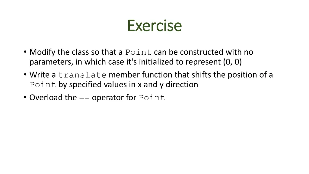 exercise exercise