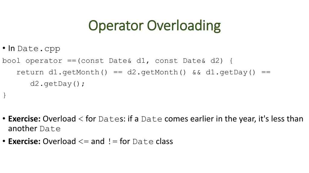 operator overloading operator overloading 1