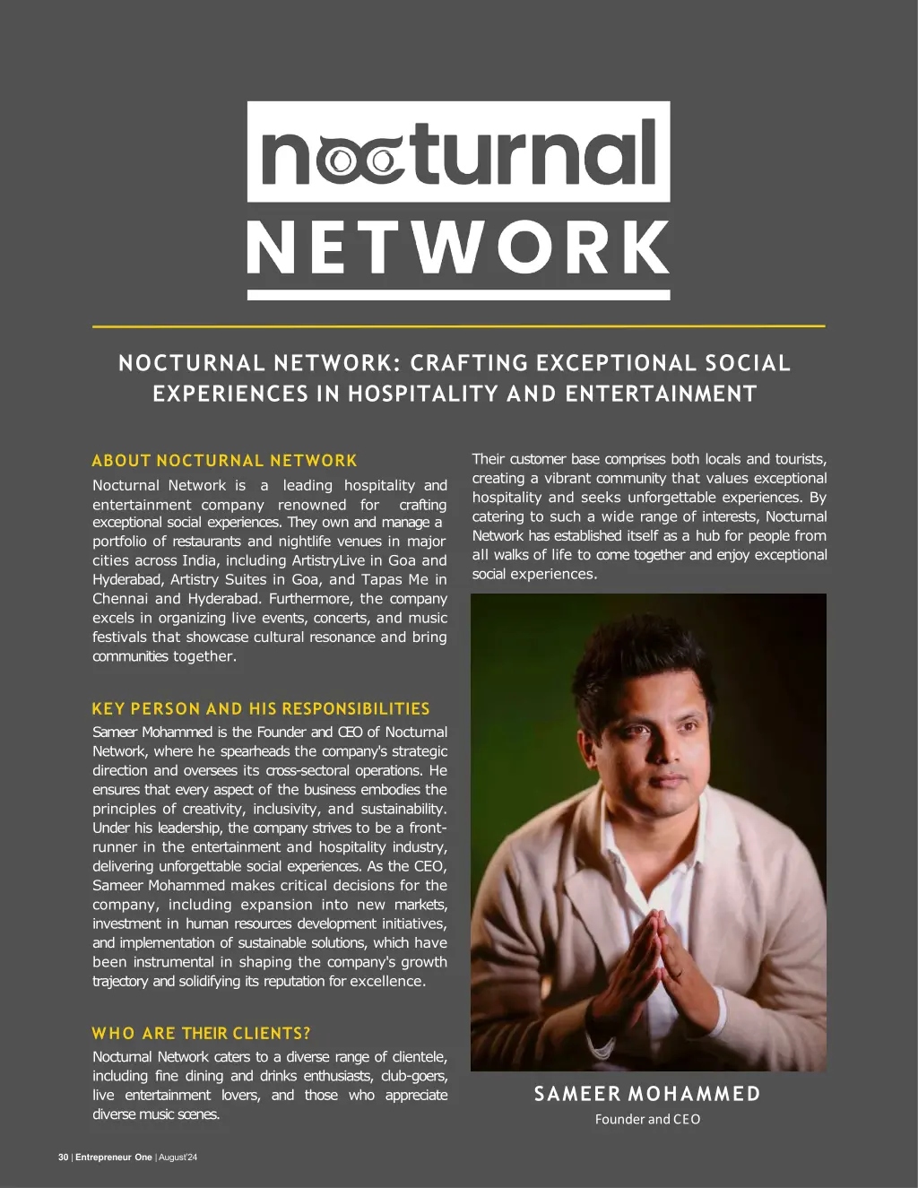 nocturnal network crafting exceptional social