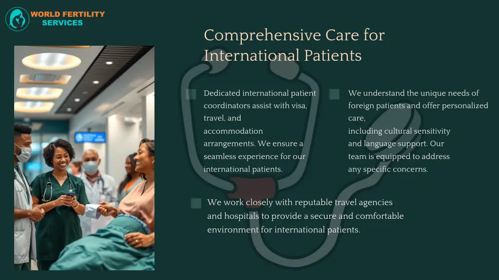 comprehensive care for international patients
