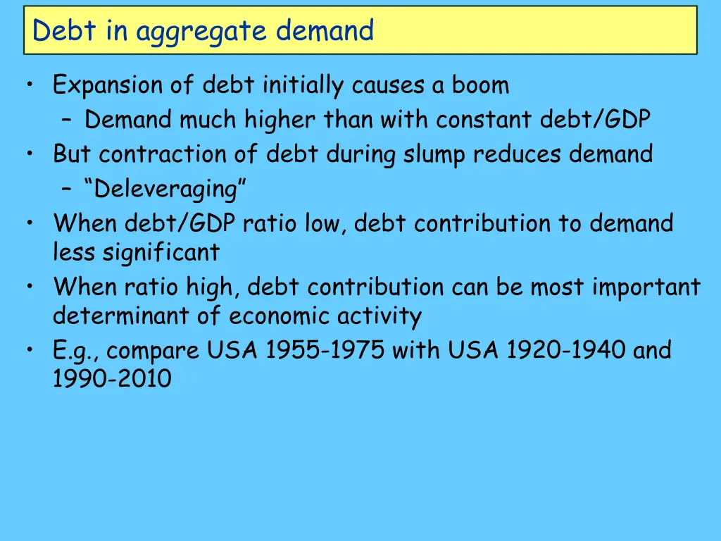 debt in aggregate demand 3