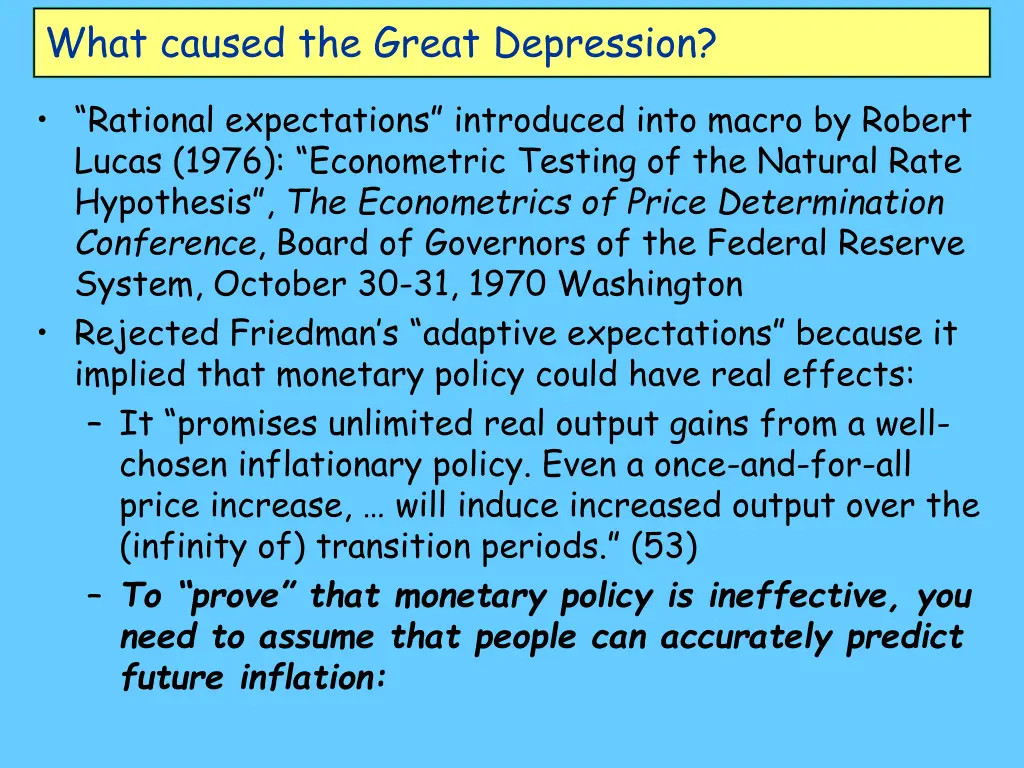 what caused the great depression 5