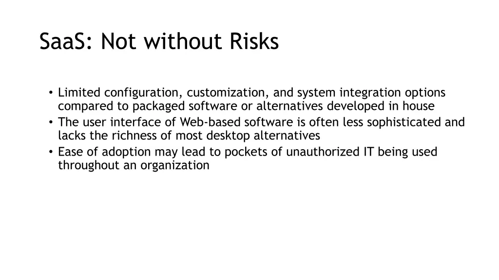 saas not without risks 1