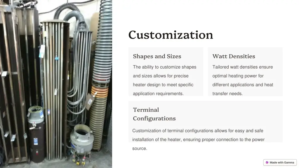 customization options shapes and sizes