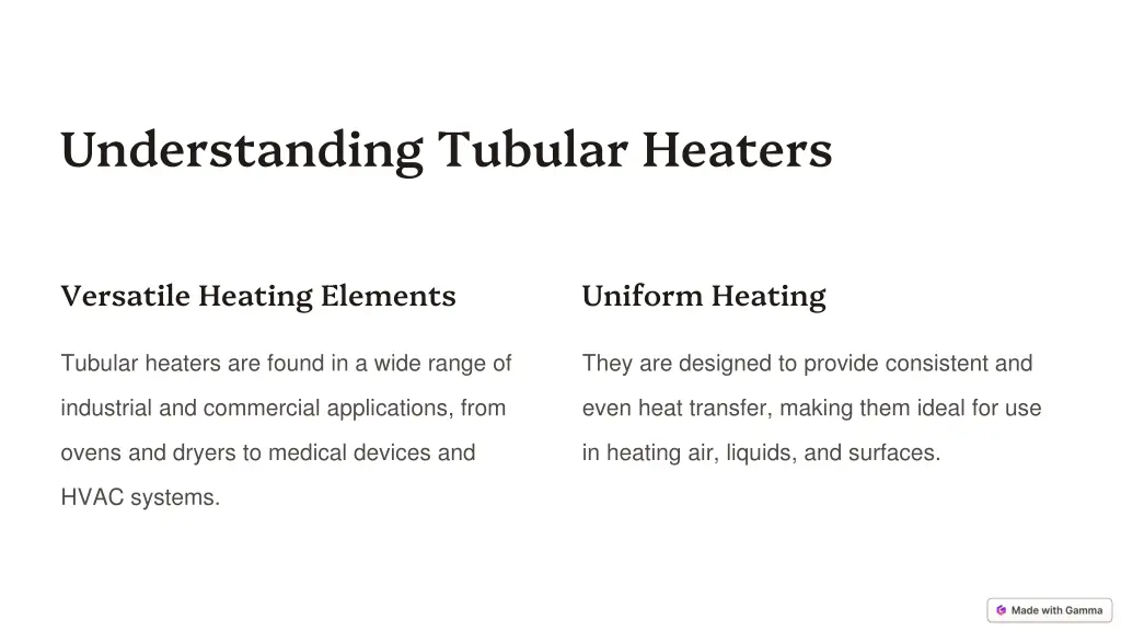 understanding tubular heaters