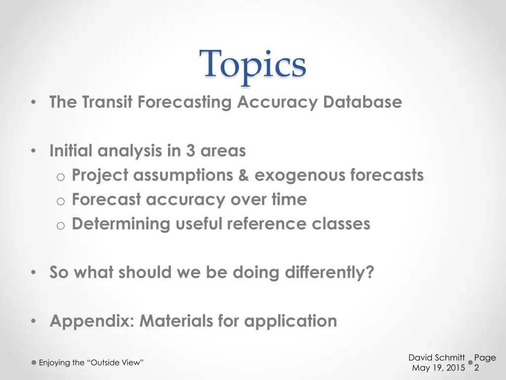 topics