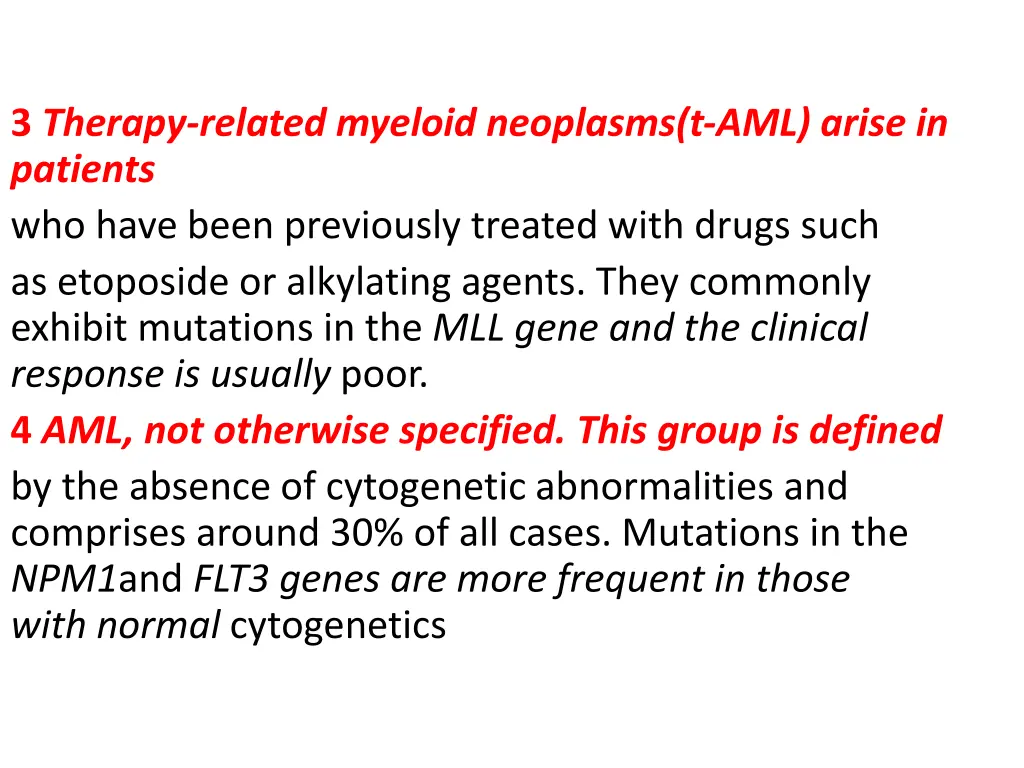 3 therapy related myeloid neoplasms t aml arise