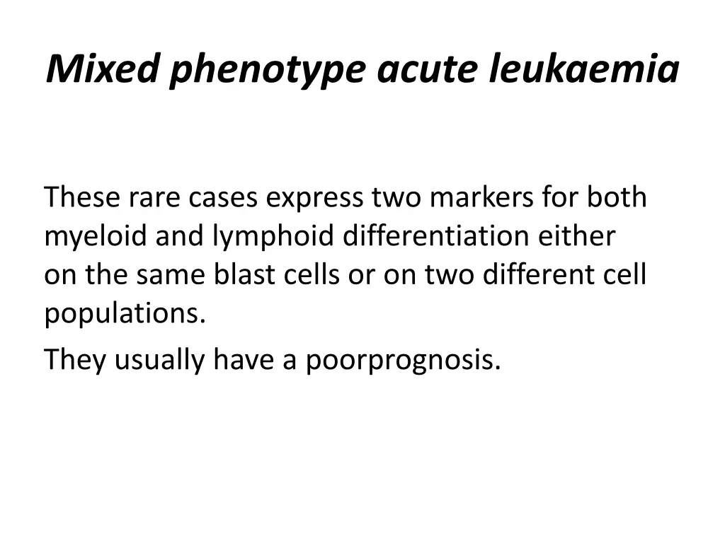 mixed phenotype acute leukaemia