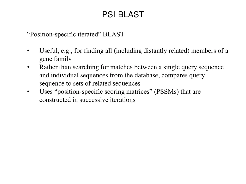 psi blast
