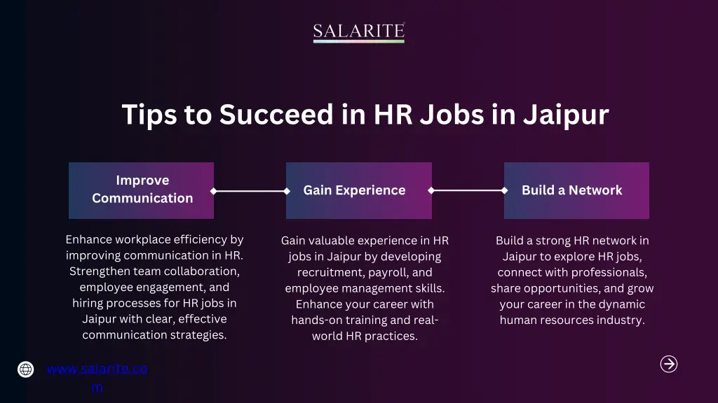 tips to succeed in hr jobs in jaipur