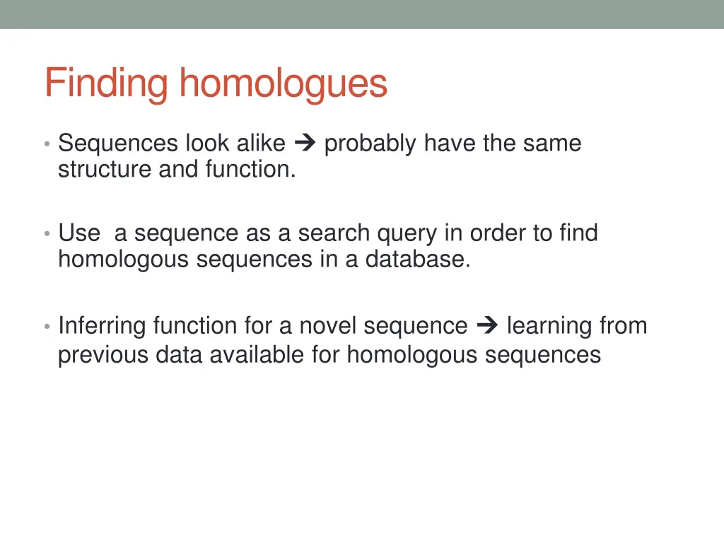 finding homologues