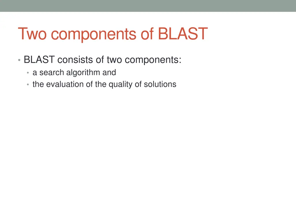 two components of blast