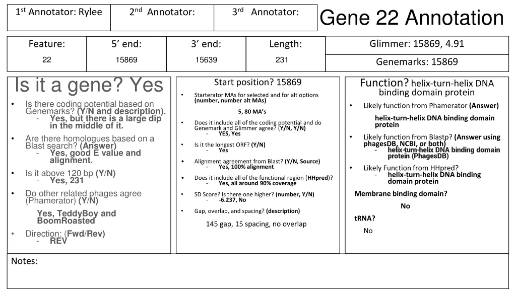 gene 22 annotation