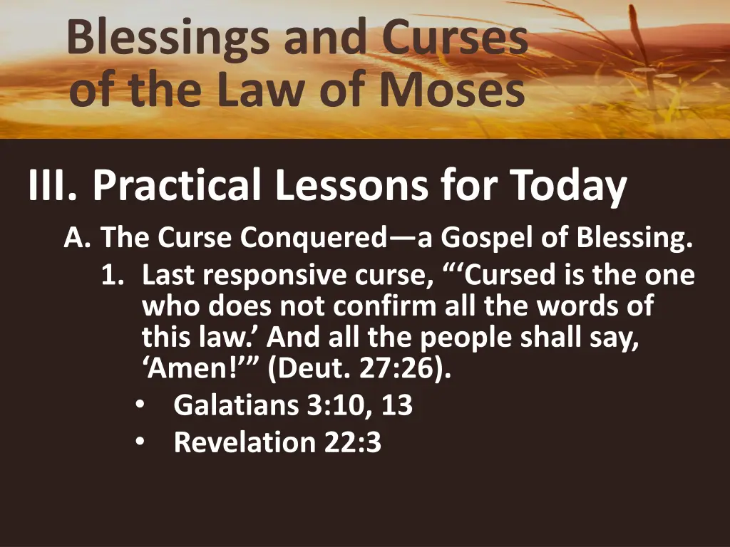 blessings and curses of the law of moses 15