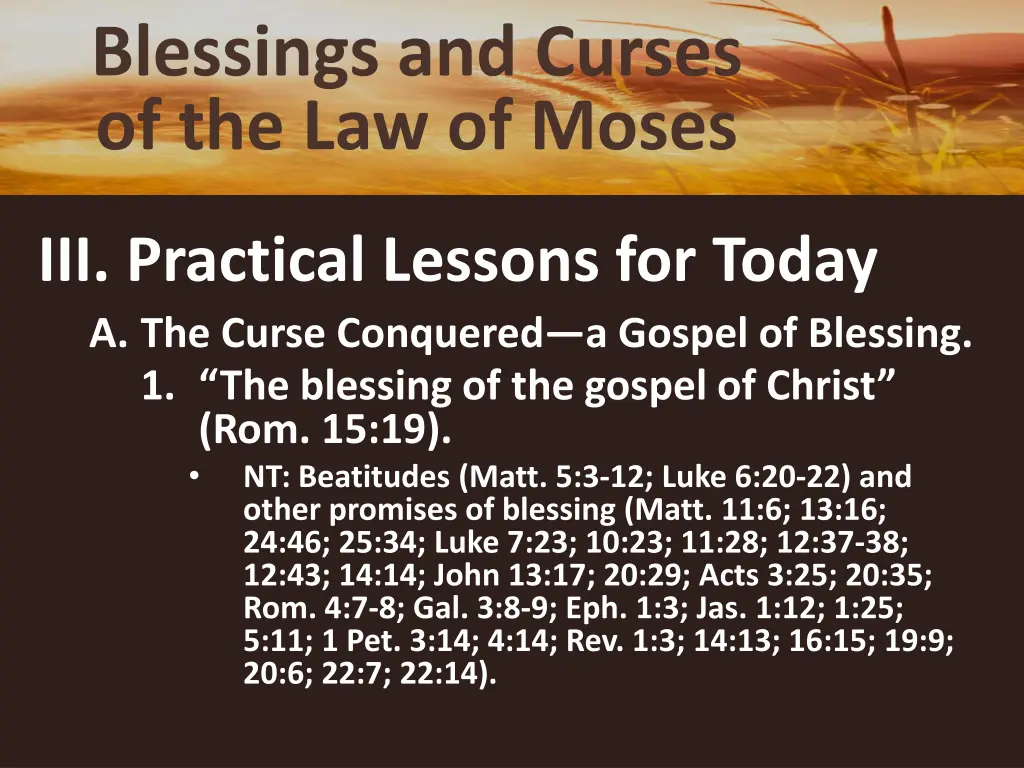 blessings and curses of the law of moses 17