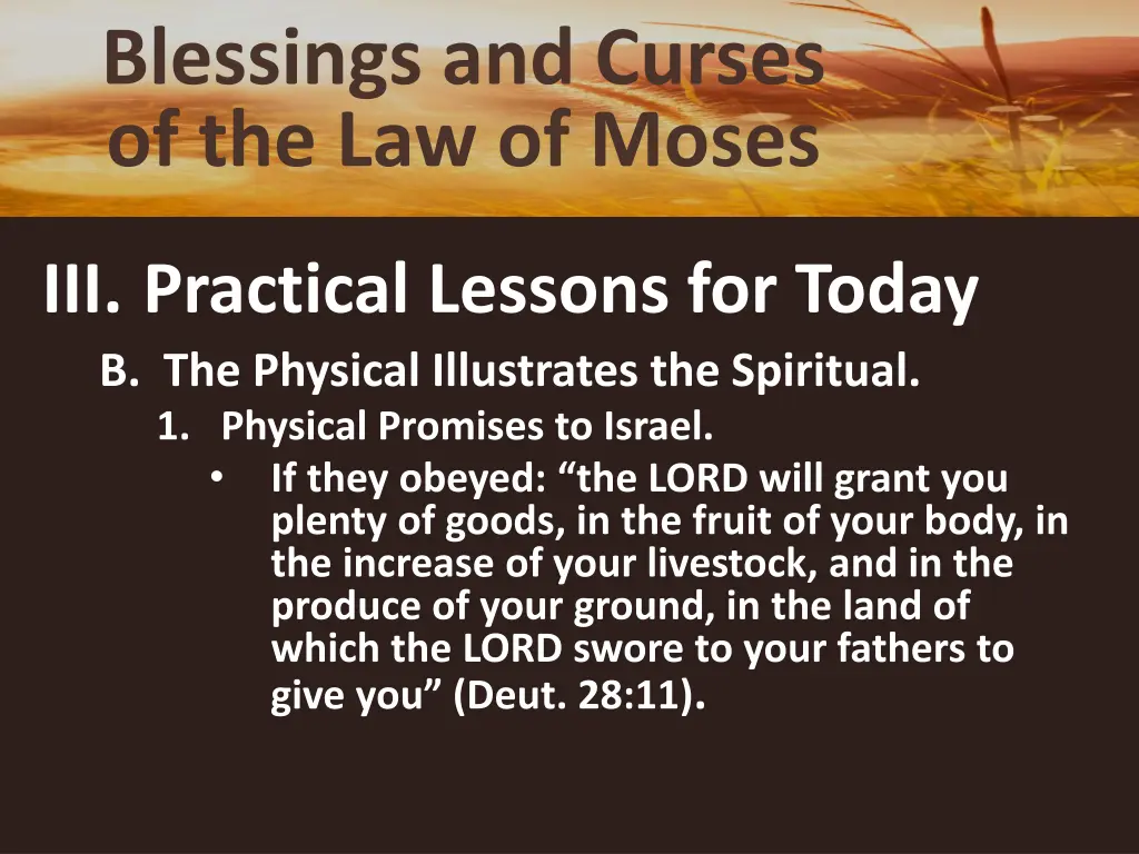 blessings and curses of the law of moses 19