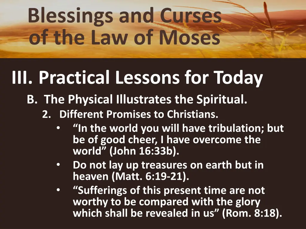 blessings and curses of the law of moses 23