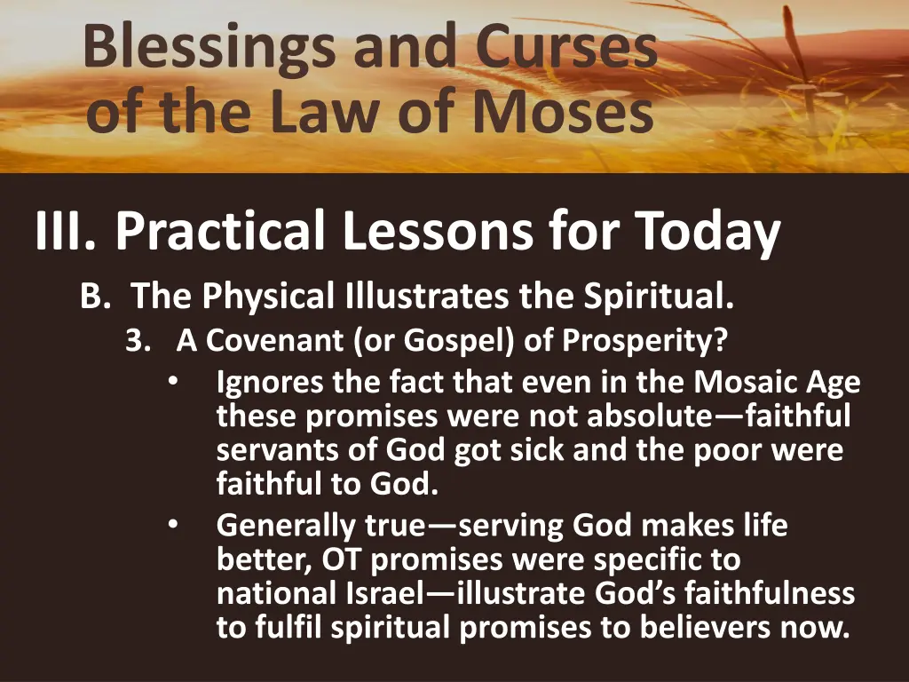 blessings and curses of the law of moses 26