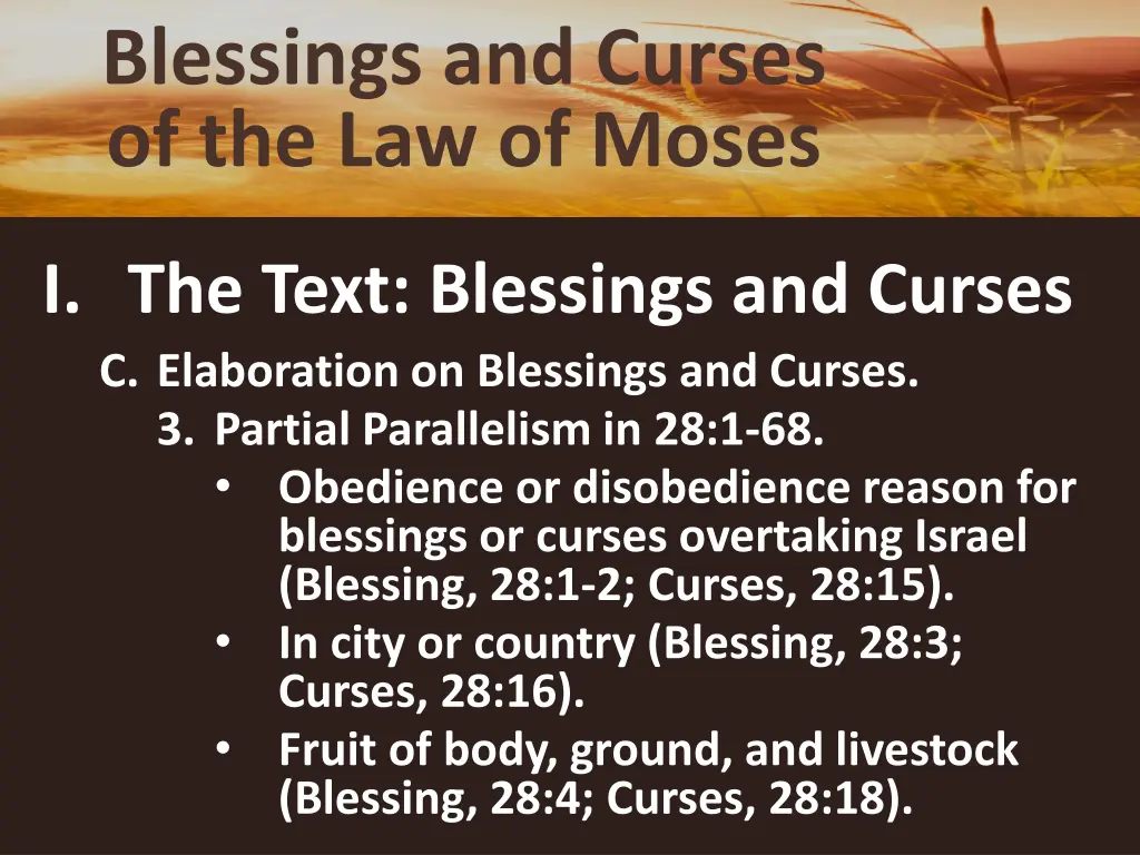 blessings and curses of the law of moses 5