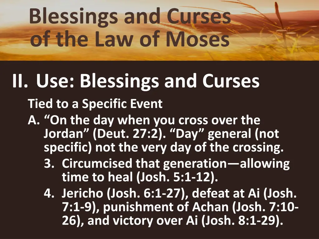 blessings and curses of the law of moses 9