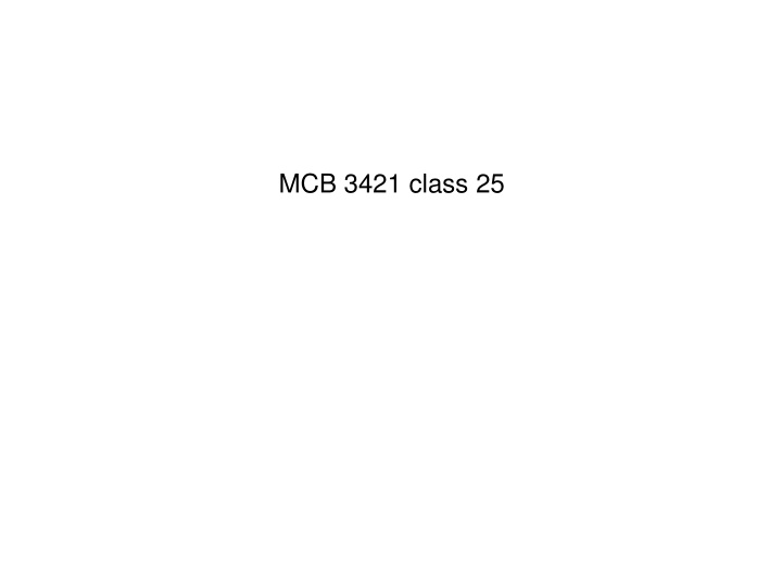 mcb 3421 class 25