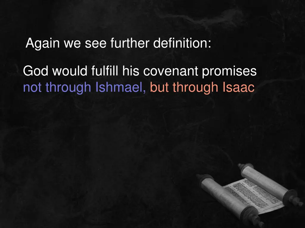 again we see further definition