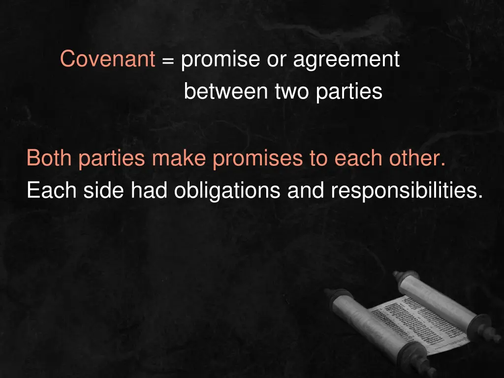 covenant promise or agreement between two parties