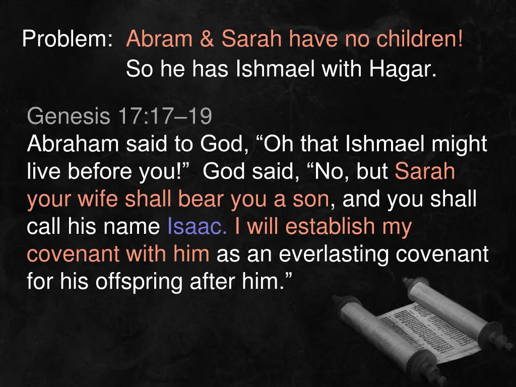problem abram sarah have no children