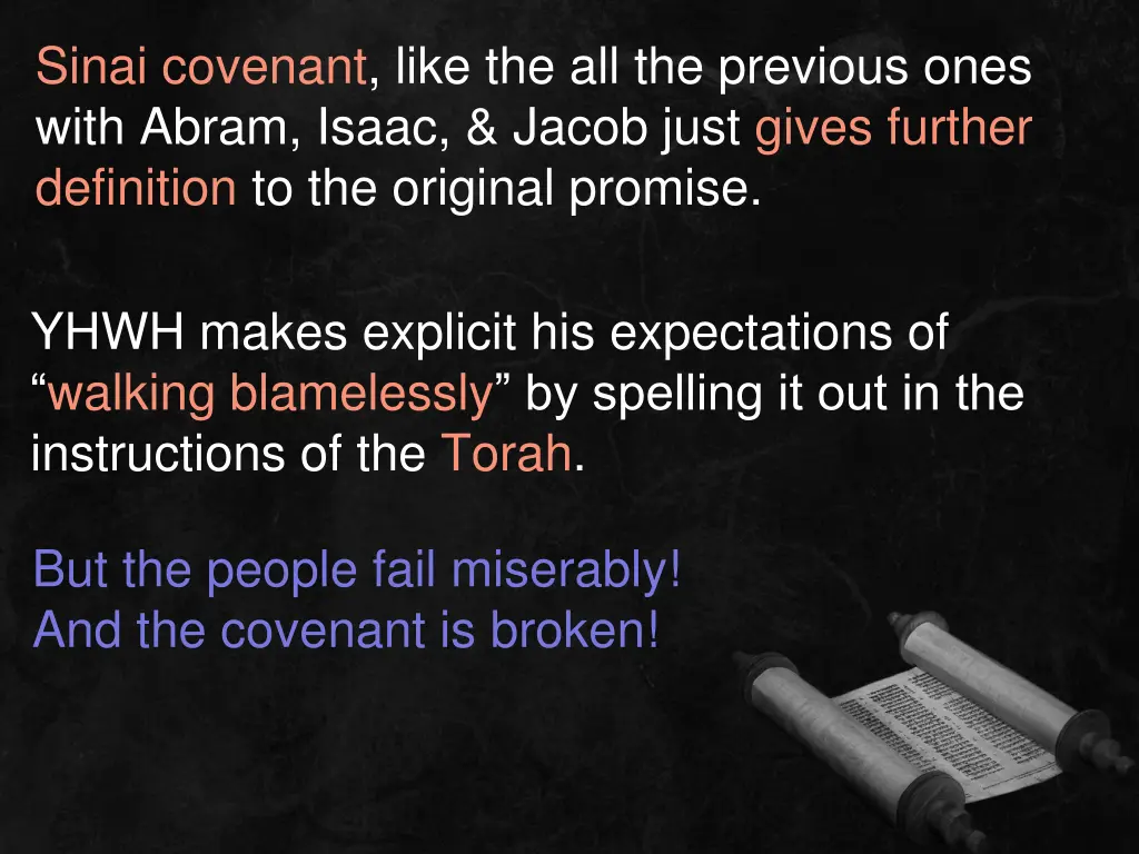 sinai covenant like the all the previous ones