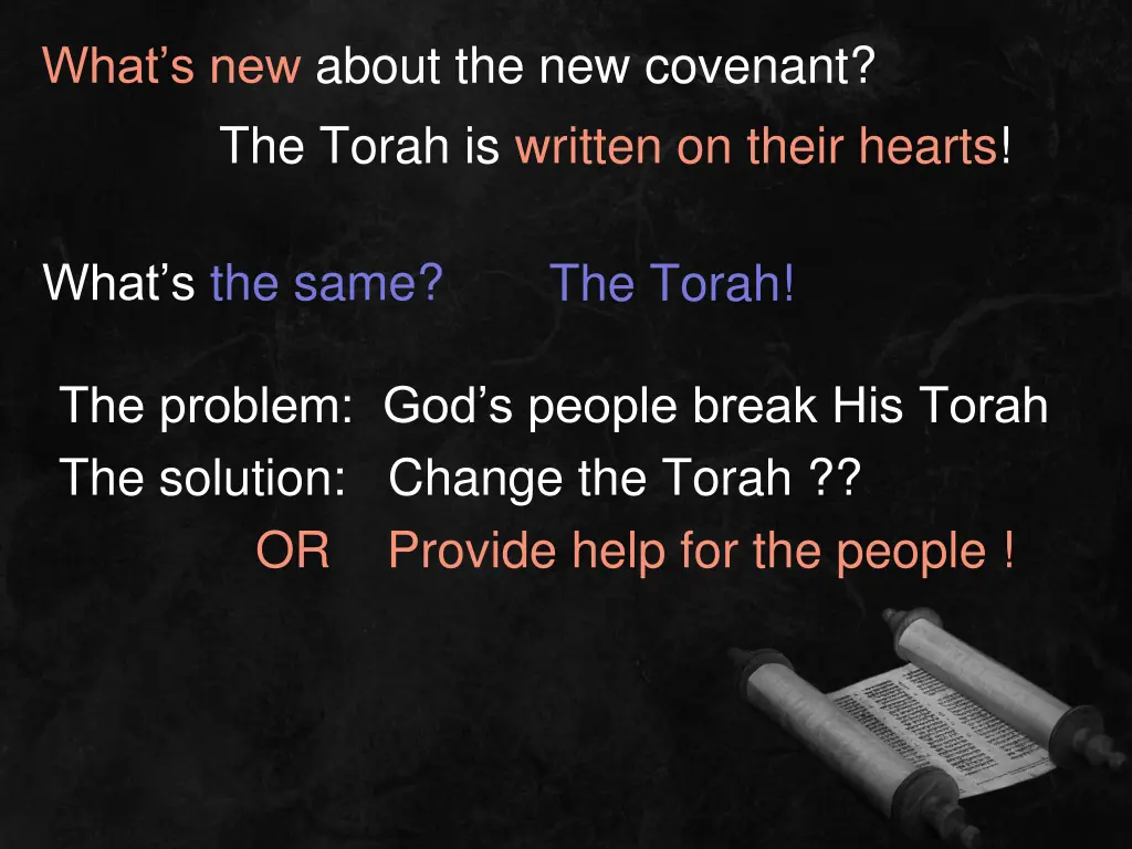 what s new about the new covenant the torah